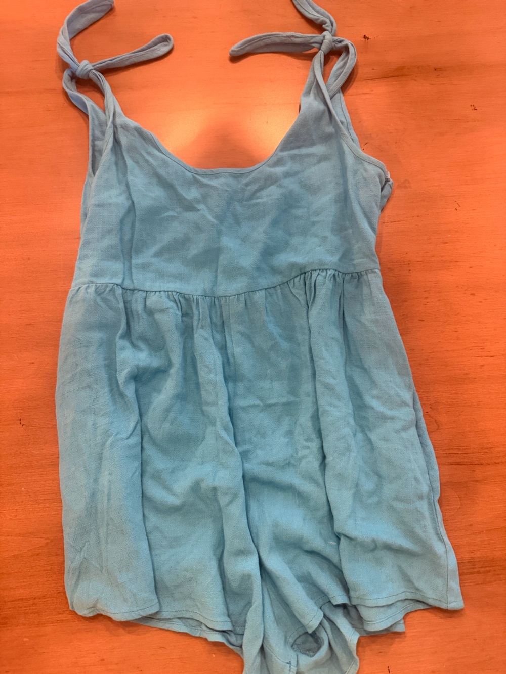 Princess Polly Light Blue Gathered Cotton Dress